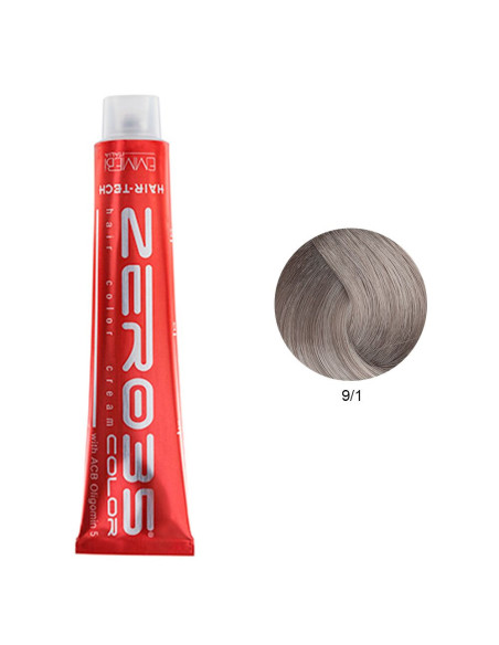 Coloração Hair-Tech 100ml - 9/1 Loiro Claríssimo Cinza - Zero35 - Emmebi Coloração ZERO35COLOR