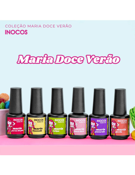 Coleção Verniz Gel Inocos - Maria Doce Verão INOCOS Verniz Gel