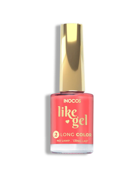 Verniz Like Gel 110 Coral Vivo - Inocos INOCOS Verniz Like Gel 