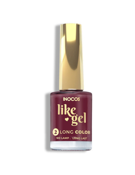 Verniz Like Gel 126 Vermelho Bordeaux - Inocos INOCOS Verniz Like Gel 