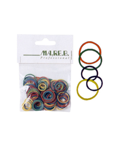 Elásticos Borracha Coloridos 125unid. Frizetes | Ganchos | Molas 