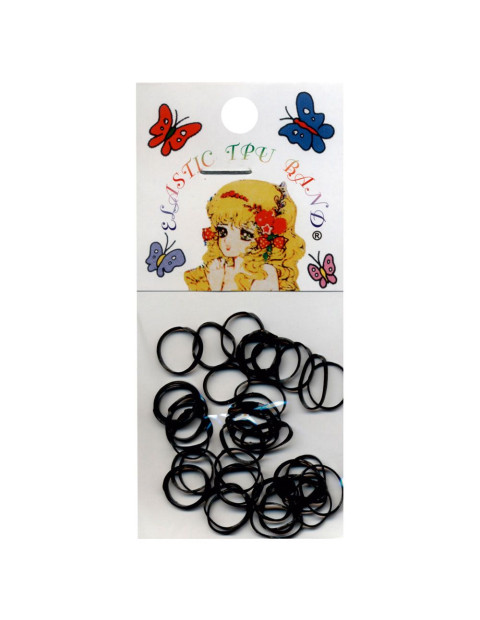 Comprar Elásticos Cabelo Pequenos Pretos 50 uni. | rubberband, elasticocabelo, elasticoparacabelo, elasticorubberband