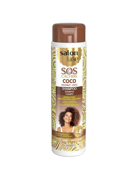 Shampoo SOS Cachos Coco Tratamento Profundo 300ml - Salon Line Salon Line SOS Cachos