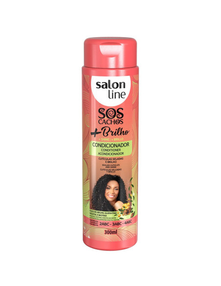 Condicionador SOS Cachos Mais Brilho 300ml - Salon Line Salon Line SOS Cachos